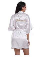 Satin Bride & Bridesmaid Robes Satin Bride & Bridesmaid Robes