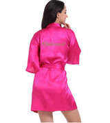 Satin Bride & Bridesmaid Robes Satin Bride & Bridesmaid Robes