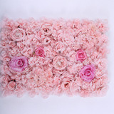 Silk Rose Flower Backdrop Decor
