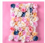Silk Rose Flower Backdrop Decor