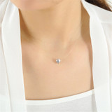 Fish Line Crystal Necklace Pendant