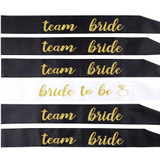 "Bride To Be Team Bride" Sashes