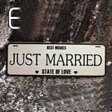 "Just Married" Car Plate Number "Just Married" Car Plate Number