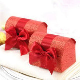 100 Pc. Bright Shiny Bow Favor Boxes
