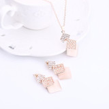 Dangle Earrings Necklace Jewelry Set