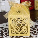 10 Pc. Heart Laser Cut Favors Candy Boxes