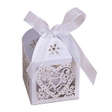 10 Pc. Heart Laser Cut Favors Candy Boxes