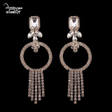 Long Beads Tassel Earrings