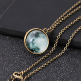 Unique Universe Glass Glow Pendant Necklace