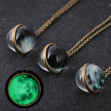 Unique Universe Glass Glow Pendant Necklace