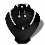 Simulated Pearl Jewelry Earrings Necklace Bracelet