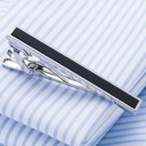 Elegant Tie Clip Cufflinks Set