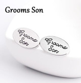 Silver Oval Cuff-links