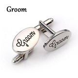 Silver Oval Cuff-links