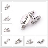Silver Oval Cuff-links