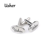 Silver Oval Cuff-links