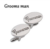 Silver Oval Cuff-links