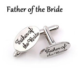 Silver Oval Cuff-links