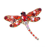 Crystal Vintage Dragonfly Brooches Pin