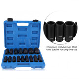 16Pcs 1/2" Drive Air Hex Bit Socket Set