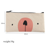 Bear Canvas Stationery Bag