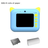 Children Camera Instant Print Camera Instax Print For Kids Birthday Gifts 1080P HD Camera With Thermal Photo Paper Toys Camera