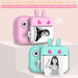 Children Camera Instant Print Camera Instax Print For Kids Birthday Gifts 1080P HD Camera With Thermal Photo Paper Toys Camera