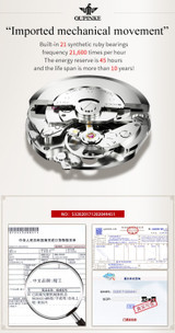 Switzerland Luxury Ladies Automatic Wrist Watch