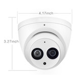 Dahua IPC-HDW4631C-A 6MP HD POE Network Mini Dome IP Camera Metal Case Built-in MIC CCTV Camera 30M IR Dahua IK10 HDW4631C-A