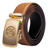 Luxury Gold Buckle Leather Belt