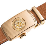 Luxury Gold Buckle Leather Belt