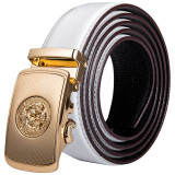 Luxury Gold Buckle Leather Belt