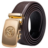 Luxury Gold Buckle Leather Belt