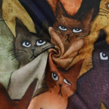 Cat Print Cotton T-shirt
