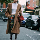 Fashion Lapel Collar Plain Thicken Lamb Wool Long Coat
