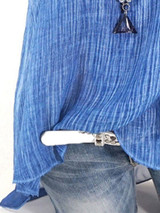 Summer  Cotton  Women  Round Neck  Asymmetric Hem Patchwork  Plain  Sleeveless Blouses