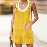 Casual Loose Plain Wide Leg Jumpsuit Casual Loose Plain Wide Leg Jumpsuit