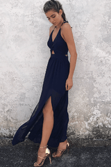 Fashion Floral Print Vacation Maxi Dress