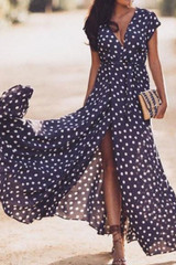 Sexy Floral Print Sleeveless Maxi Dress