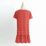 Floral Printed Vacation Mini Dress