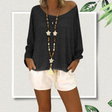 Fashion Bat Long Sleeve Loose Shirt