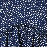 Vacation Off Shoulder Polka Dot Printed Falbala Mini Sexy Dress Vacation Off Shoulder Polka Dot Printed Falbala Mini Sexy Dress