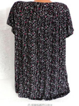 Floral Print V-Neck Short Sleeve T-Shirt