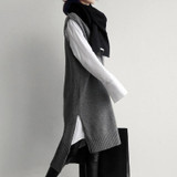 Fashion Simple Loose Sleeveless Knitted Dress