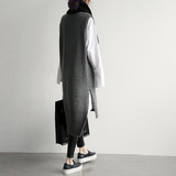 Fashion Simple Loose Sleeveless Knitted Dress