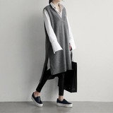 Fashion Simple Loose Sleeveless Knitted Dress