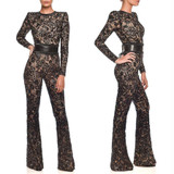 Sexy Fashion Long Sleeve Jumpsuit