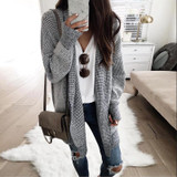 Fashion Plaids Long Sleeve Cardigans