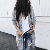 Fashion Plaids Long Sleeve Cardigans