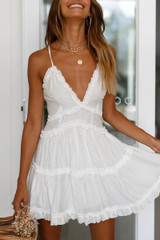 Fashion Sexy Backless Solid   Color Dress